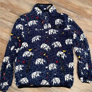 Kavu Blue Fleece with Geometric Accents